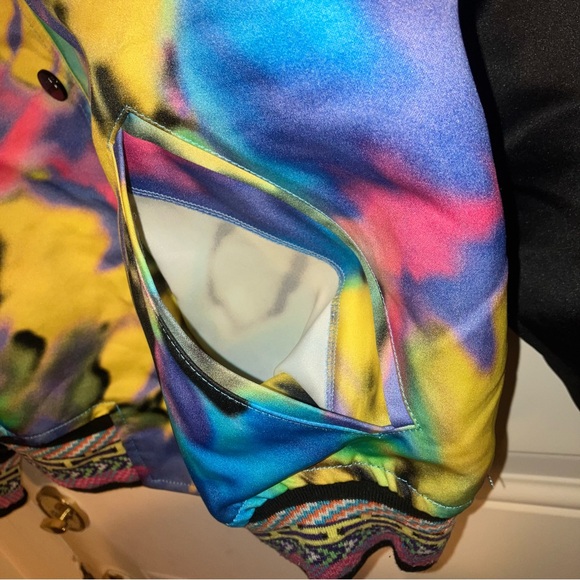 Love Moschino printed Acid Varsity Jacket Size 4/S - Picture 5 of 7